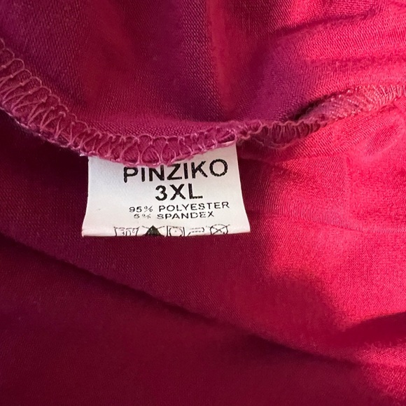 Pinziko NWOT Swimsuit Coverup Women’s Size 3XL Pink Fringe Hem - Picture 6 of 8